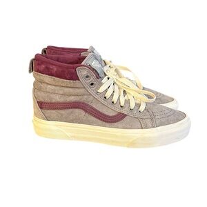 VANS Scotchgard Sk8-Hi Women’s Size 8 Men’s Size 6.5 Grey And Purple Suede
